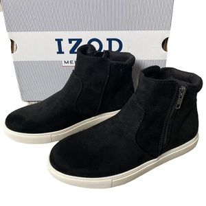lZOD NIB Black Casual Suede Ankle Boots 6